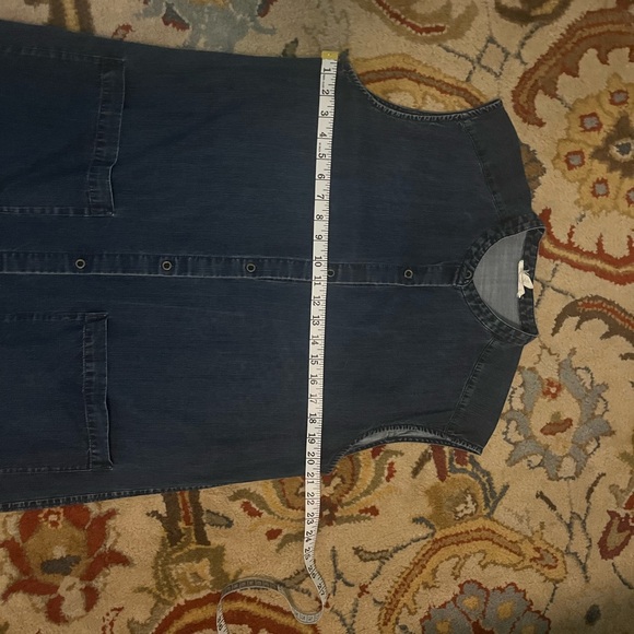 Eileen Fisher Dark Denim Dress- size medium - Picture 3 of 6